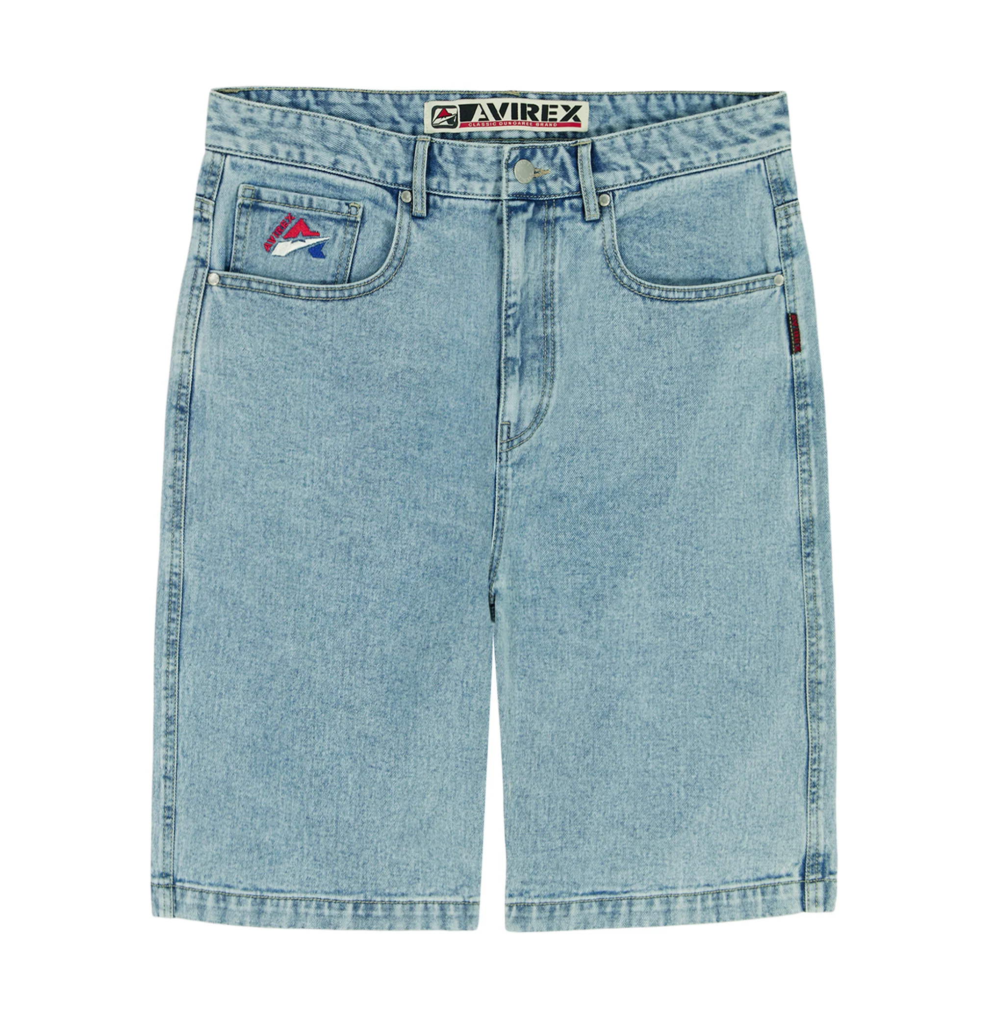 MID WASH DENIM SHORT