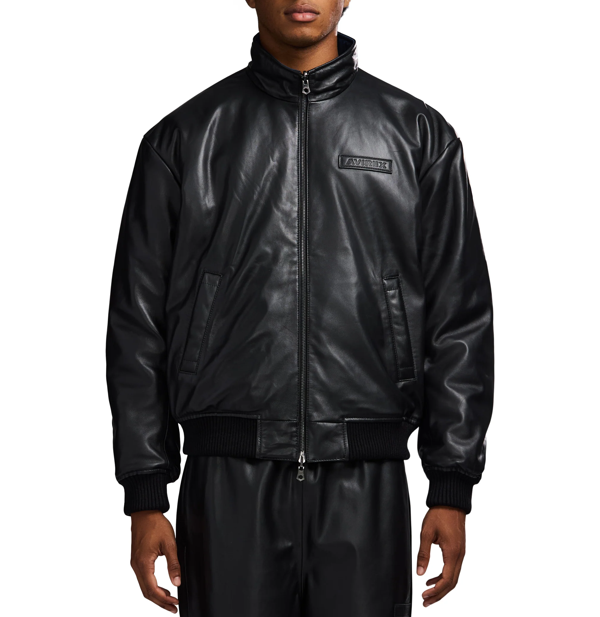 REVERSIBLE NAPPA LEATHER TRACK JACKET - Image 5