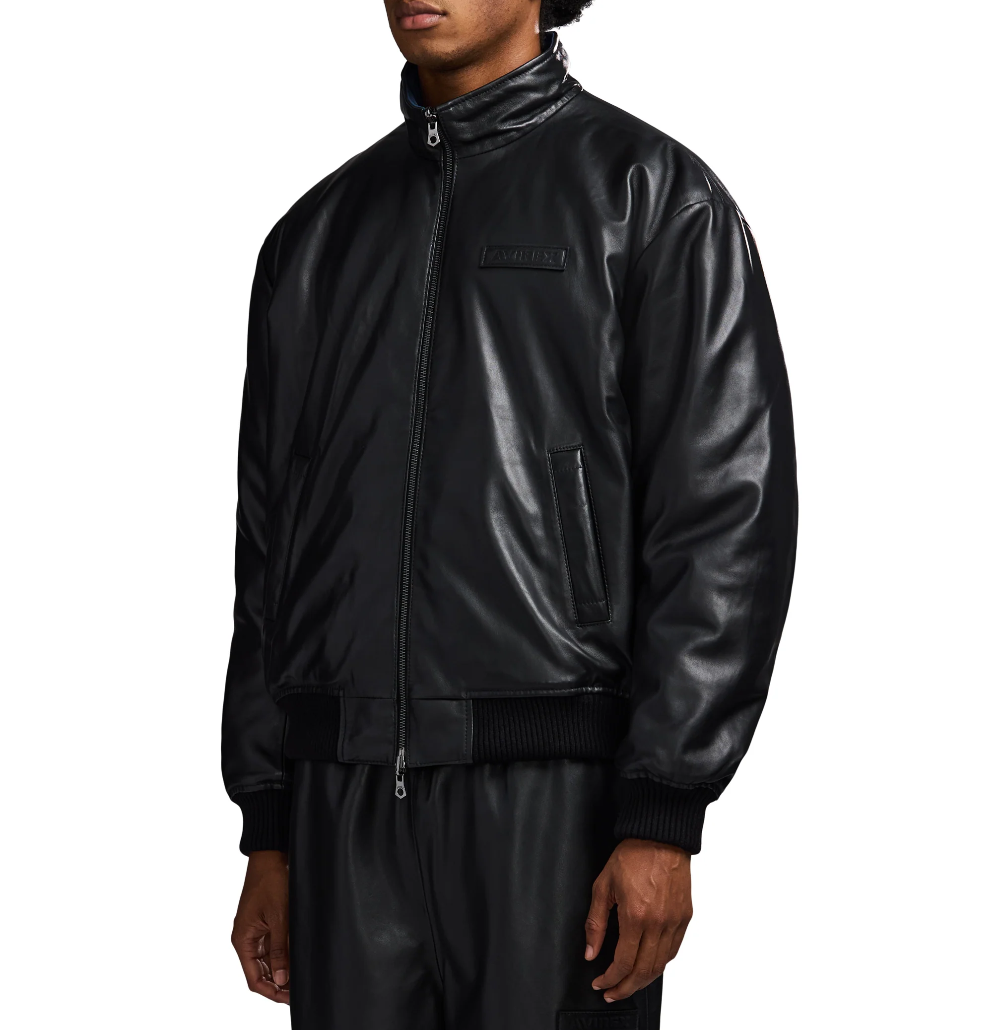 REVERSIBLE NAPPA LEATHER TRACK JACKET - Image 6