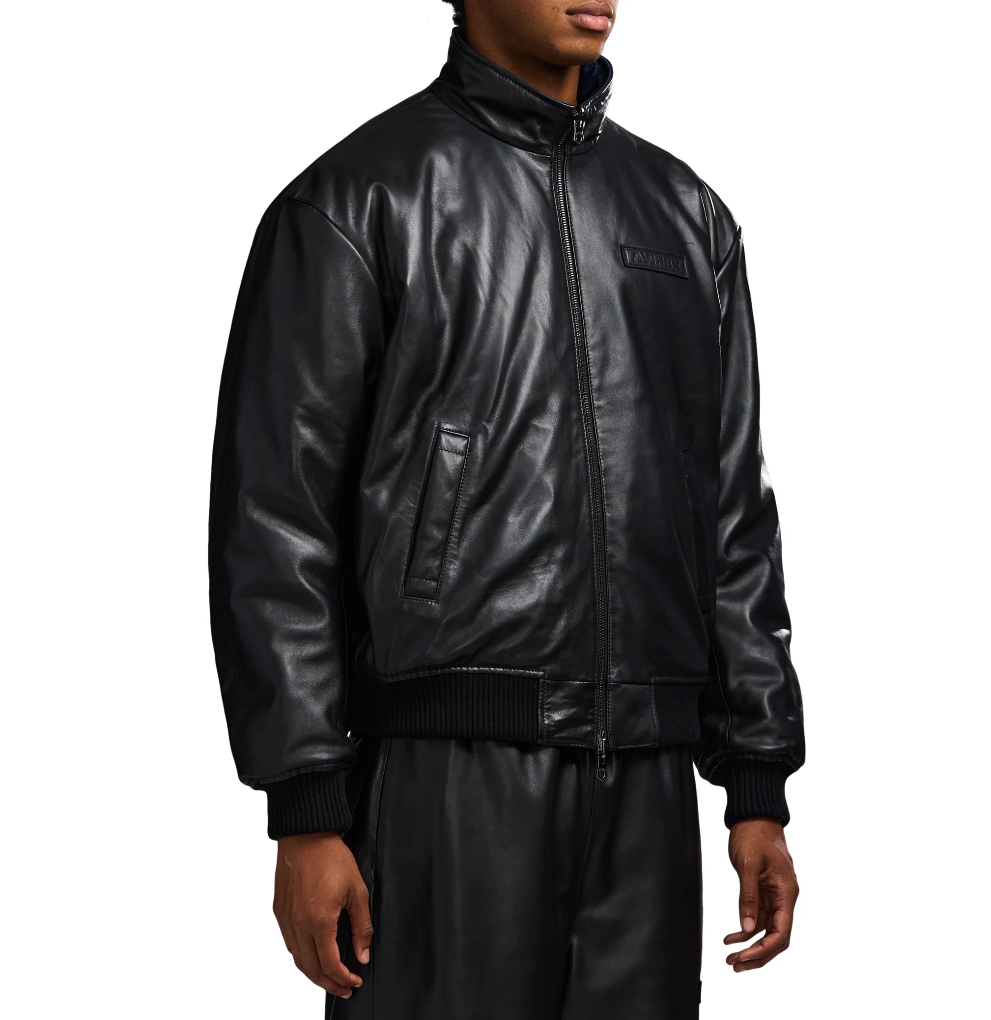 REVERSIBLE NAPPA LEATHER TRACK JACKET - Image 7